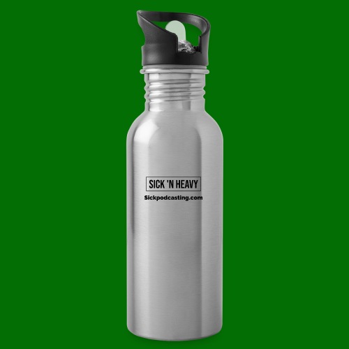 Sick N Heavy logos black - 20 oz Water Bottle