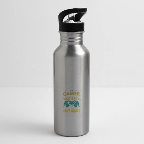 I'm A Gamer: I Choose To Have Many Lives - 20 oz Water Bottle