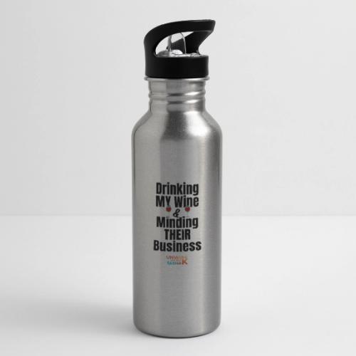 Drinking my wine black - 20 oz Water Bottle
