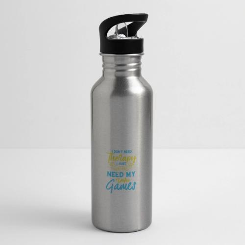 No Therapy Needed, Just My Games! - 20 oz Water Bottle