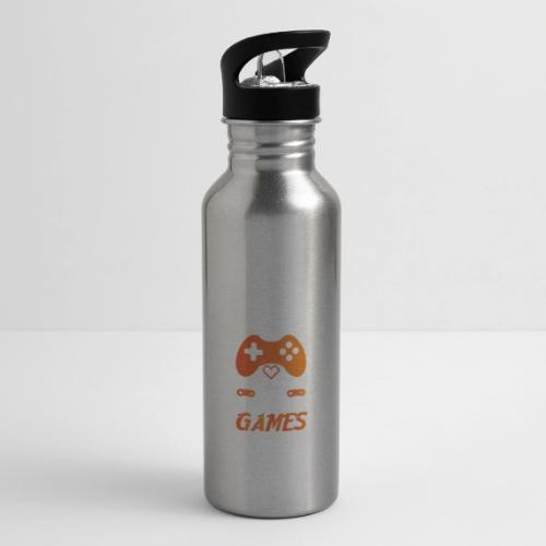Keep Calm And Play The Games - 20 oz Water Bottle