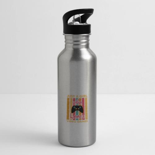 Just A Girl Who Loves Video Games - 20 oz Water Bottle