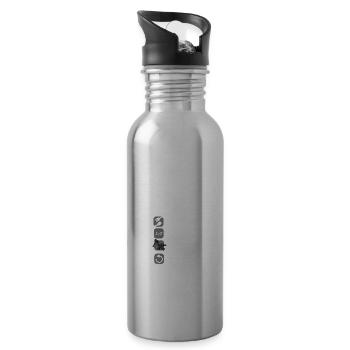 Eat Sleep Repeat Blacksmith Goldsmith Craft - 20 oz Water Bottle - silver - Right