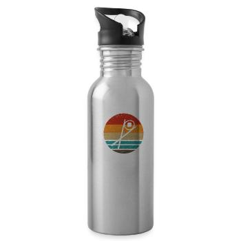 Sushi Sticks Sake Maki Retro Style Vintage - 20 oz Water Bottle - silver - Right