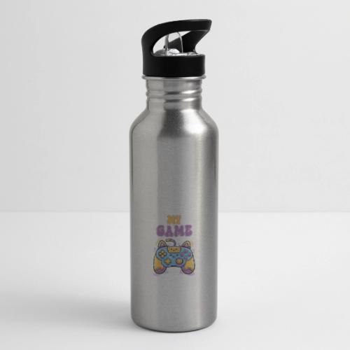Kawaii Cat Controller - 20 oz Water Bottle