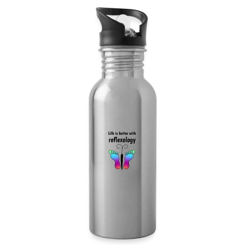 Life is better with reflexology butterfly - Water Bottle