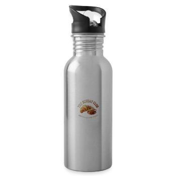 Sunday Club Croissant Coffee - 20 oz Water Bottle - silver - Right
