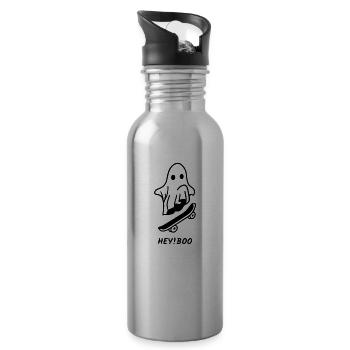 HEY BOO - 20 oz Water Bottle - silver - Right