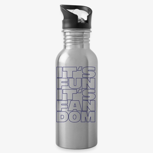 It's Fun It's Fandom Outline - 20 oz Water Bottle