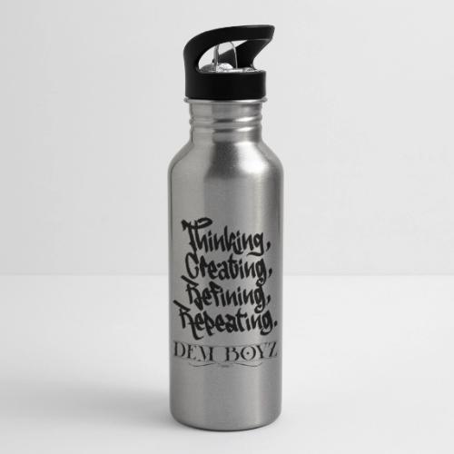 Thinking, Creating, Refining, Repeating - 20 oz Water Bottle