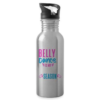 Belly Dance Is My Favorite Season Belly Dancing - 20 oz Water Bottle - silver - Right
