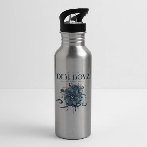 Flower Splash Blues - 20 oz Water Bottle