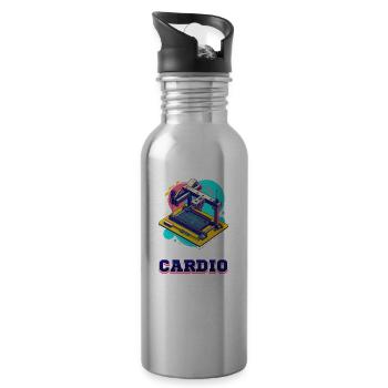 3D Printer Accessories Filament Is My Cardio - 20 oz Water Bottle - silver - Right