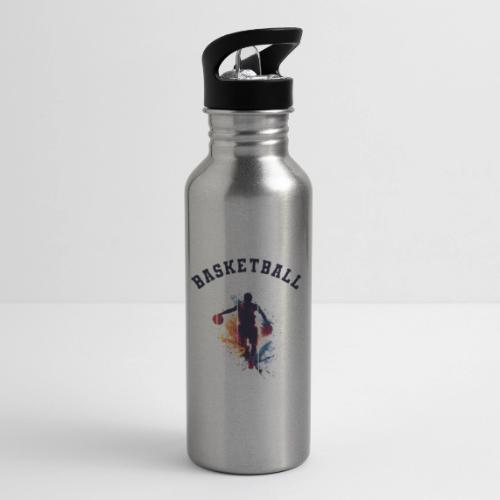 Basketball Never Stops - 20 oz Water Bottle