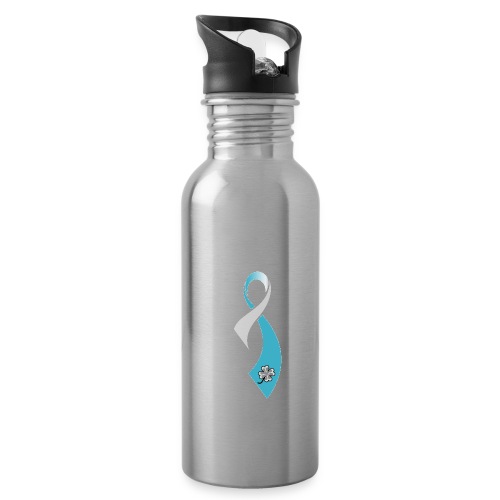 TB Cervical Cancer Awareness Ribbon - Water Bottle