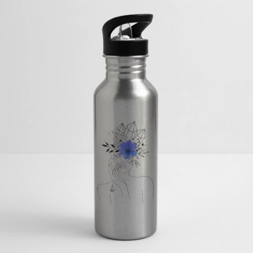 Third Eye Flower Goddess - Crystal Design - 20 oz Water Bottle