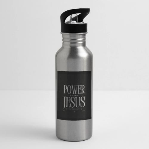 Jesus Power: Conquer Fearlessly - 20 oz Water Bottle