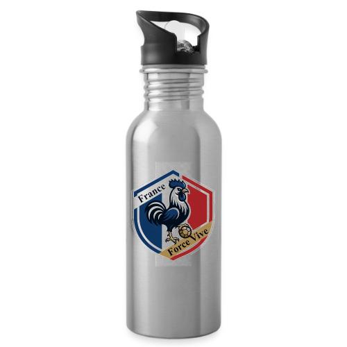 France Rooster T-Shirt, Bleu-Blanc-Rouge gift - 20 oz Water Bottle