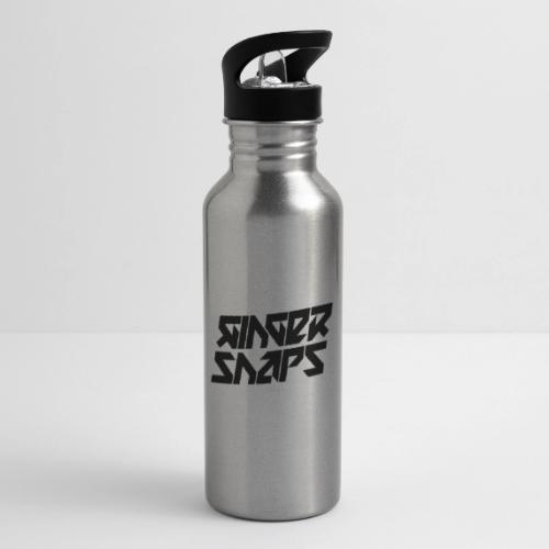 Ginger Snap5 logo (two lines black) - 20 oz Water Bottle