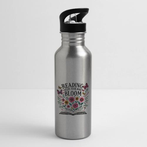 Reading Helps Your Mind Bloom - 20 oz Water Bottle
