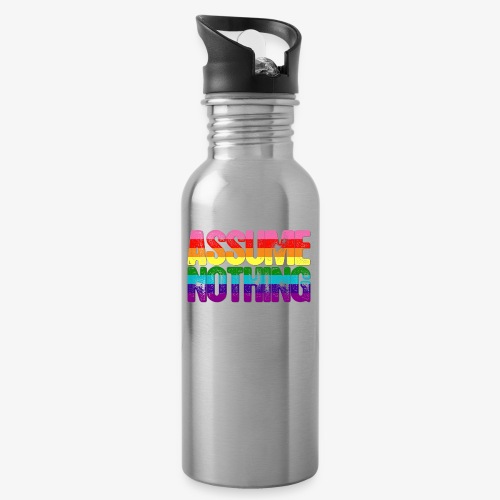 Assume Nothing Original Gilbert Baker LGBTQ Gay - Water Bottle