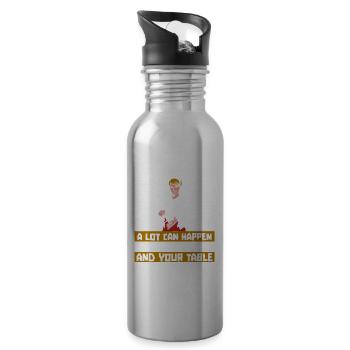 Waiter Waitress - 20 oz Water Bottle - silver - Right
