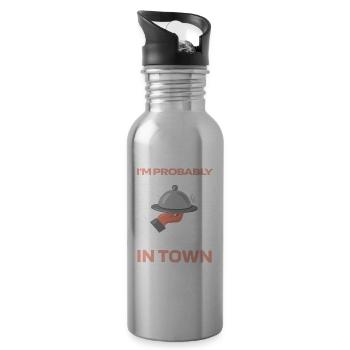 Waiter Waitress Funny - 20 oz Water Bottle - silver - Right
