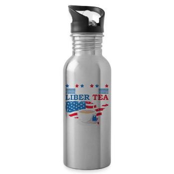 Sip A Liber-Tea 4th of July Tea Drinker - 20 oz Water Bottle - silver - Right
