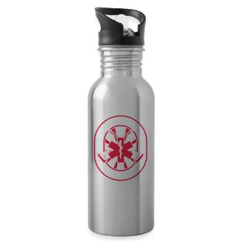 Emt Paramedic Funny - 20 oz Water Bottle - silver - Right