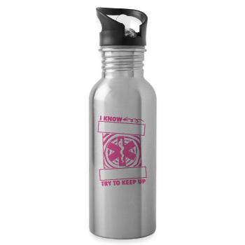 Emt Paramedic Humor - 20 oz Water Bottle - silver - Right