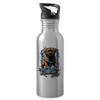 Mastiff From Another Dimension - 20 oz Water Bottle - silver - Right