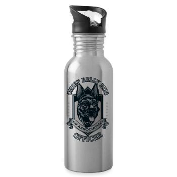 Chief Belly Rub Officer - 20 oz Water Bottle - silver - Right