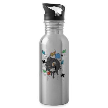 Graffiti Bomb - 20 oz Water Bottle - silver - Right