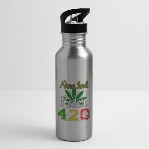 Funny 420 Always Smoking Weed Marijuana Design - Bouteille d'eau