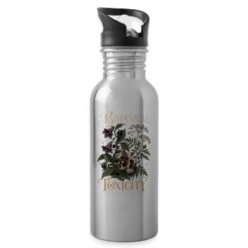 Botanical Toxicity Specialist Poison Plant Bellado - 20 oz Water Bottle - silver - Right