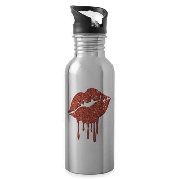 KISS ME! - 20 oz Water Bottle - silver - Right