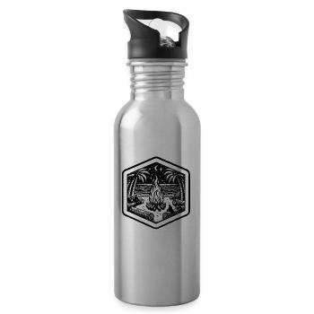 Beach Campfire - 20 oz Water Bottle - silver - Right
