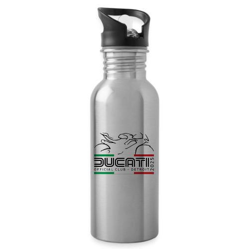 Single Logo 2025 White and Gray - 20 oz Water Bottle