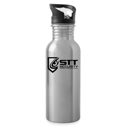 STT Security Logo Black - 20 oz Water Bottle