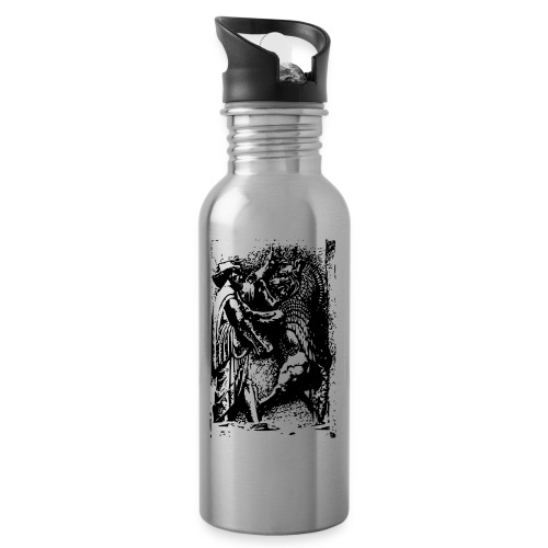 Lion and Warrior - 20 oz Water Bottle