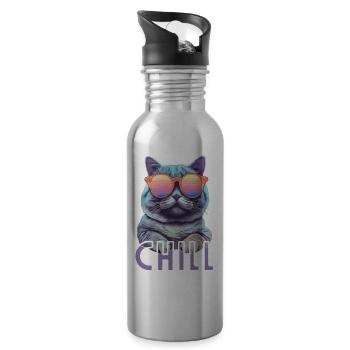 Chill - 20 oz Water Bottle - silver - Right