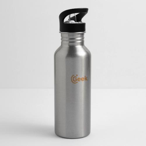 MSPGeekWhiteLogo - 20 oz Water Bottle