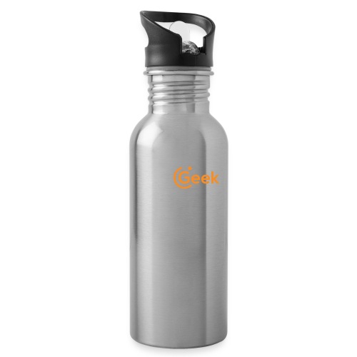 MSPGeekWhiteLogo - Water Bottle