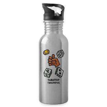 Strategic Triumphs - 20 oz Water Bottle - silver - Right