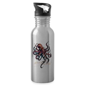 Evolving Kraken - 20 oz Water Bottle - silver - Right