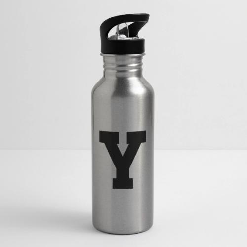 Varsity Letter Y Collegiate Alphabet Art - 20 oz Water Bottle