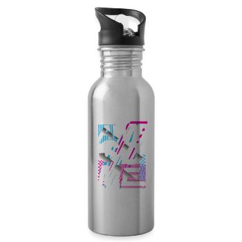 awesome - 20 oz Water Bottle - silver - Right