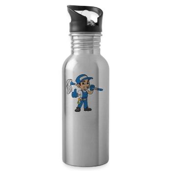 Window Cleaner - 20 oz Water Bottle - silver - Right