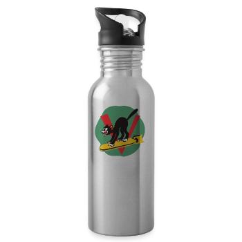 553rd Bomb Squadron 386th Bomb-Group - 20 oz Water Bottle - silver - Right