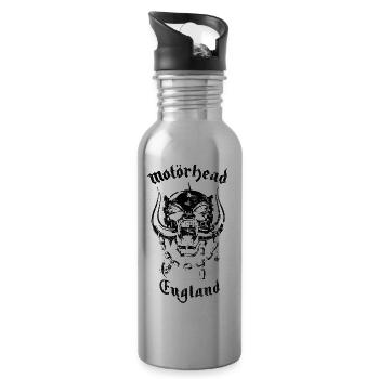 Heavy Metal, Vintage - 20 oz Water Bottle - silver - Right